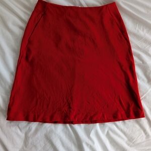 Elegant Red Women's Skirt
